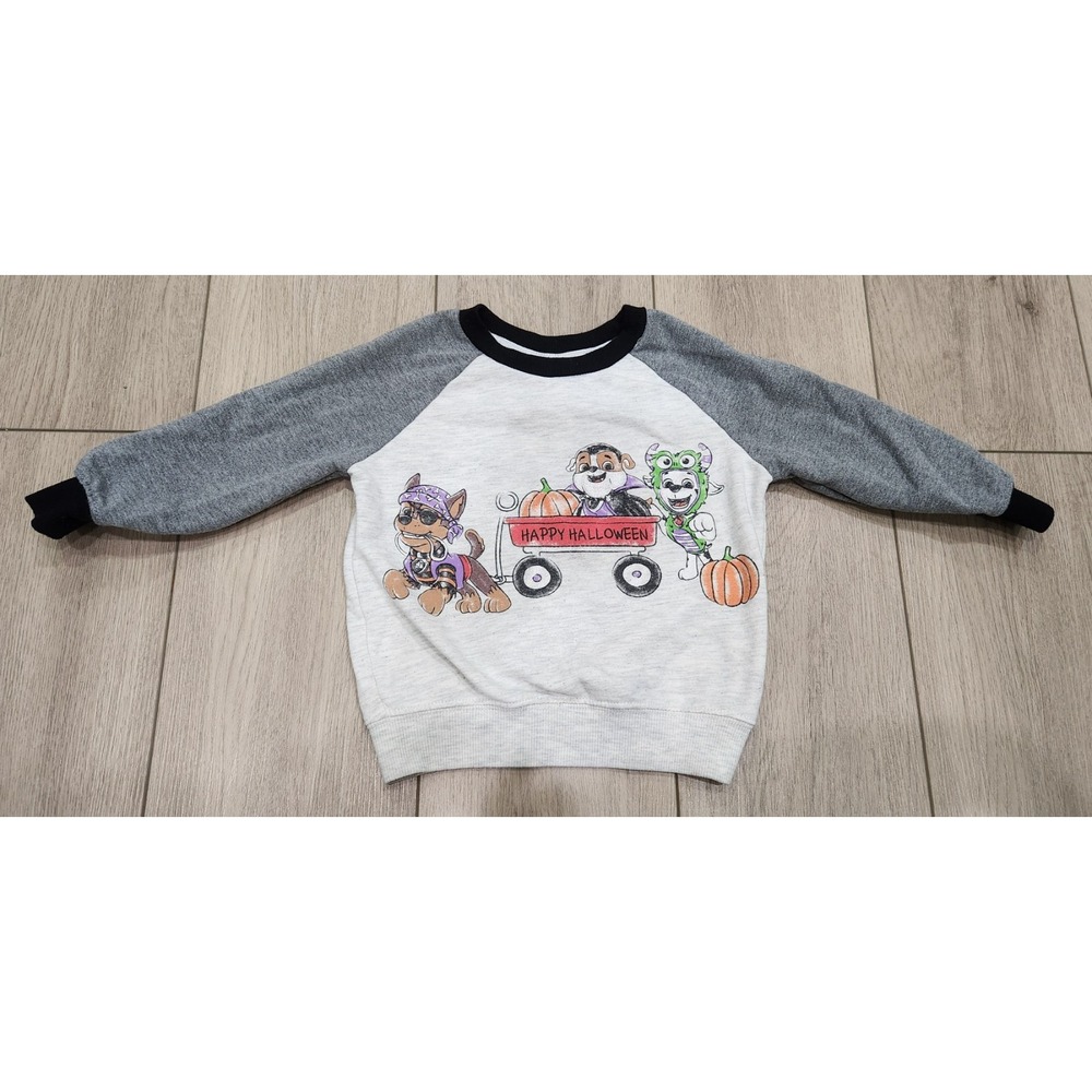 Nickelodeon Paw Patrol Halloween Fall Crewneck Sweatshirt Toddler 2T